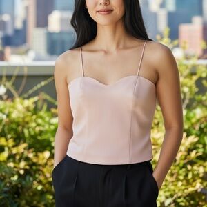 Zara Cream Strapless Top
